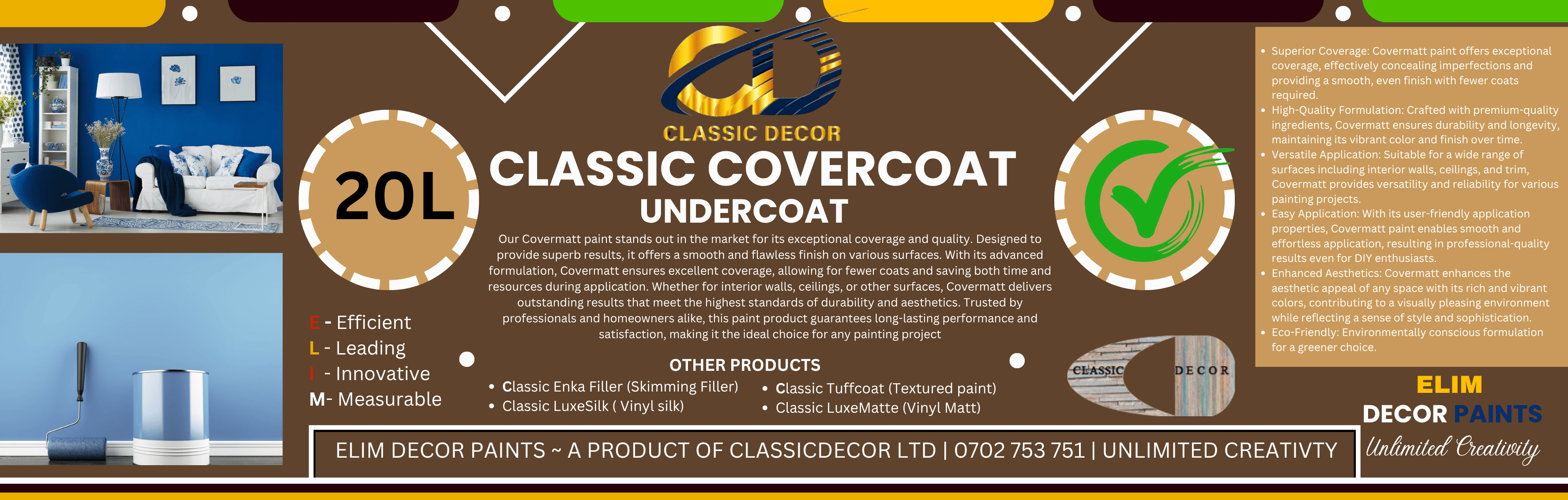 Classic Paints - Covermatt paint